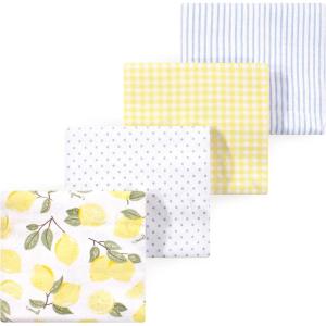 image:imageLuvable Friends Little Treasure Flannel Receiving Blankets 4pkYellow Lemons