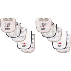 image:imageLuvable Friends Unisex Baby Bib and Burp Cloth Set Boy Thank Heaven One SizeBoy Daddy