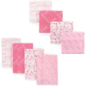 image:imageLuvable Friends Unisex Baby Cotton Flannel Burp Cloths and Receiving Blankets 8Piece Birdies One SizeLove