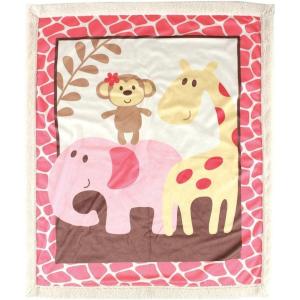 image:imageLuvable Friends Unisex Baby Plush Blanket with Sherpa Back Pink One SizePink