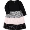 image:imageLuvable Friends Hudson Baby LongSleeve Dresses 2pkHoundstooth Leopard