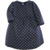 image:imageLuvable Friends Hudson Baby LongSleeve Dresses 2pkMetallic Navy Dots