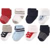 image:imageLuvable Friends Unisex Baby Baby Cotton Rich Terry Socks 16PackRed Navy Sneakers