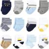 image:imageLuvable Friends Unisex Baby Cotton Rich Baby Terry Socks 24PackBulldozer