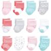 image:imageLuvable Friends Unisex Baby Cotton Rich Baby Terry Socks 24PackCoral Dots