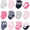 image:imageLuvable Friends Unisex Baby Cotton Rich Baby Terry Socks 24PackPink Scroll