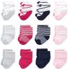image:imageLuvable Friends Unisex Baby Cotton Rich Baby Terry Socks 24PackStripe Ballet