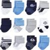image:imageLuvable Friends Unisex Baby Cotton Rich Baby Terry Socks 24PackWhale