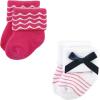 image:imageLuvable Friends Unisex Baby Newborn and Baby Terry SocksBows