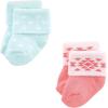image:imageLuvable Friends Unisex Baby Newborn and Baby Terry SocksCoral Mint Aztec