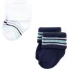 image:imageLuvable Friends Unisex Baby Newborn and Baby Terry SocksMint Navy Stripes 12pack