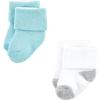 image:imageLuvable Friends Unisex Baby Newborn and Baby Terry SocksMint Navy Stripes 12pack