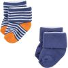 image:imageLuvable Friends Unisex Baby Newborn and Baby Terry SocksOrange Blue Aztec