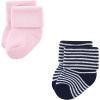image:imageLuvable Friends Unisex Baby Newborn and Baby Terry SocksStripe Ballet 12pack