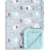 image:imageLuvable Friends Unisex Baby Plush Blanket with Sherpa Back Yellow Floral One SizeBoy Basic Elephant