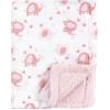 image:imageLuvable Friends Unisex Baby Plush Blanket with Sherpa Back Yellow Floral One SizeGirl Basic Elephant