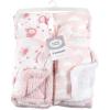 image:imageLuvable Friends Unisex Baby Plush Blanket with Sherpa Back Yellow Floral One SizeGirl Basic Elephant