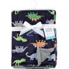 image:imageLuvable Friends Unisex Baby Plush Blanket with Sherpa Back Yellow Floral One SizePrinted Dinosaurs