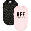 image:imageLuvable Friends Dog Pet Dog and Cats Cotton TShirts 2pk Bananas Space SmallBff Hearts