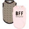 image:imageLuvable Friends Dog Pet Dog and Cats Cotton TShirts 2pk Bananas Space SmallBff Leopard