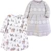 image:imageLuvable Friends Hudson Baby LongSleeve Dresses 2pkFrosty Woodland