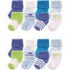 image:imageLuvable Friends Unisex Baby Baby Cotton Rich Terry Socks 16PackBlue Daddy
