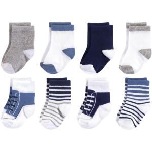 image:imageLuvable Friends Baby Fun Essential Socks MultipackCrew Blue Gray