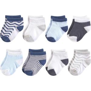 image:imageLuvable Friends Baby Fun Essential Socks MultipackGray Blue Chevron