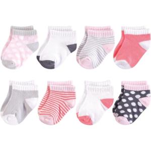 image:imageLuvable Friends Baby Fun Essential Socks MultipackGray Pink Dot