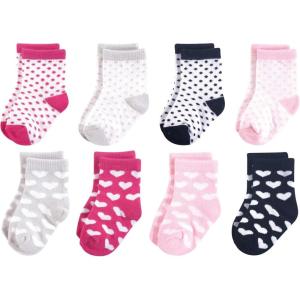 image:imageLuvable Friends Baby Fun Essential Socks MultipackHearts Black Pink