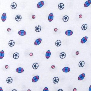 image:imageLuvable Friends Fitted Knit Crib Sheet Classic Blue Print