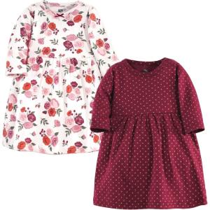 image:imageLuvable Friends Hudson Baby LongSleeve Dresses 2pkAutumn Blossom