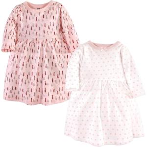 image:imageLuvable Friends Hudson Baby LongSleeve Dresses 2pkFrosted Woodland