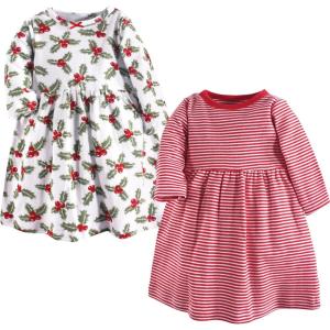 image:imageLuvable Friends Hudson Baby LongSleeve Dresses 2pkRed Stripe