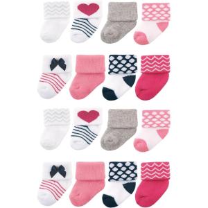 image:imageLuvable Friends Unisex Baby Baby Cotton Rich Terry Socks 16PackBow