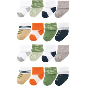 image:imageLuvable Friends Unisex Baby Baby Cotton Rich Terry Socks 16PackCamo