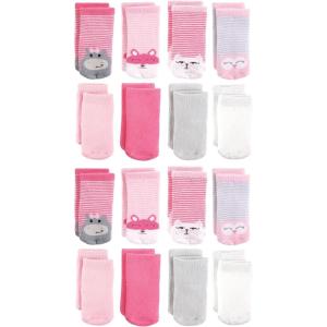 image:imageLuvable Friends Unisex Baby Baby Cotton Rich Terry Socks 16PackHippo Cat