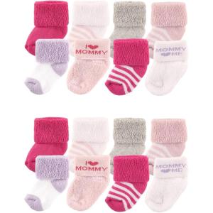 image:imageLuvable Friends Unisex Baby Baby Cotton Rich Terry Socks 16PackPink Mommy