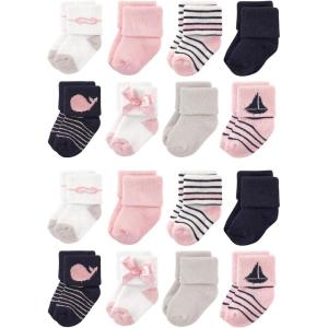 image:imageLuvable Friends Unisex Baby Baby Cotton Rich Terry Socks 16PackSailboat