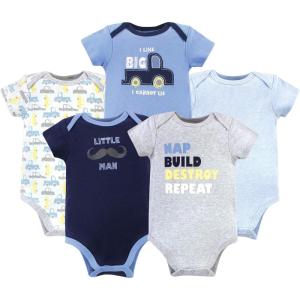 image:imageLuvable Friends Unisex Baby Cotton BodysuitsTrucks