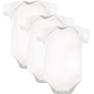 image:imageLuvable Friends Unisex Baby Cotton BodysuitsWhite Short Sleeve 3pack