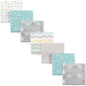 image:imageLuvable Friends Unisex Baby Cotton Flannel Receiving Blankets Koala 7Pack One SizeBasic Elephant 7pack