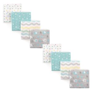image:imageLuvable Friends Unisex Baby Cotton Flannel Receiving Blankets Koala 7Pack One SizeBasic Elephant 8piece