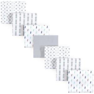 image:imageLuvable Friends Unisex Baby Cotton Flannel Receiving Blankets Koala 7Pack One SizeBoy Feathers 7pack