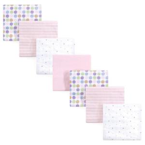 image:imageLuvable Friends Unisex Baby Cotton Flannel Receiving Blankets Koala 7Pack One SizePink Stripe 7pack