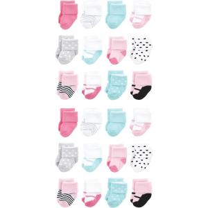 image:imageLuvable Friends Unisex Baby Cotton Rich Baby Terry Socks 24PackMint Pink Mary Janes
