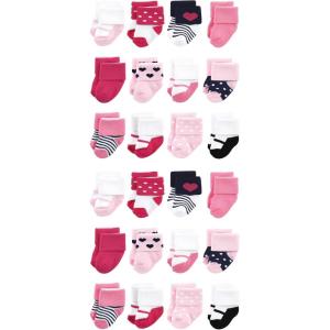 image:imageLuvable Friends Unisex Baby Cotton Rich Baby Terry Socks 24PackNavy Mary Janes