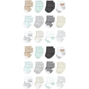 image:imageLuvable Friends Unisex Baby Cotton Rich Baby Terry Socks 24PackOwl