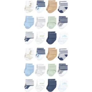 image:imageLuvable Friends Unisex Baby Cotton Rich Baby Terry Socks 24PackSafari