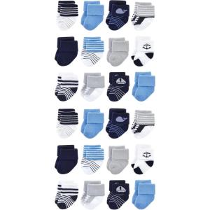 image:imageLuvable Friends Unisex Baby Cotton Rich Baby Terry Socks 24PackWhale